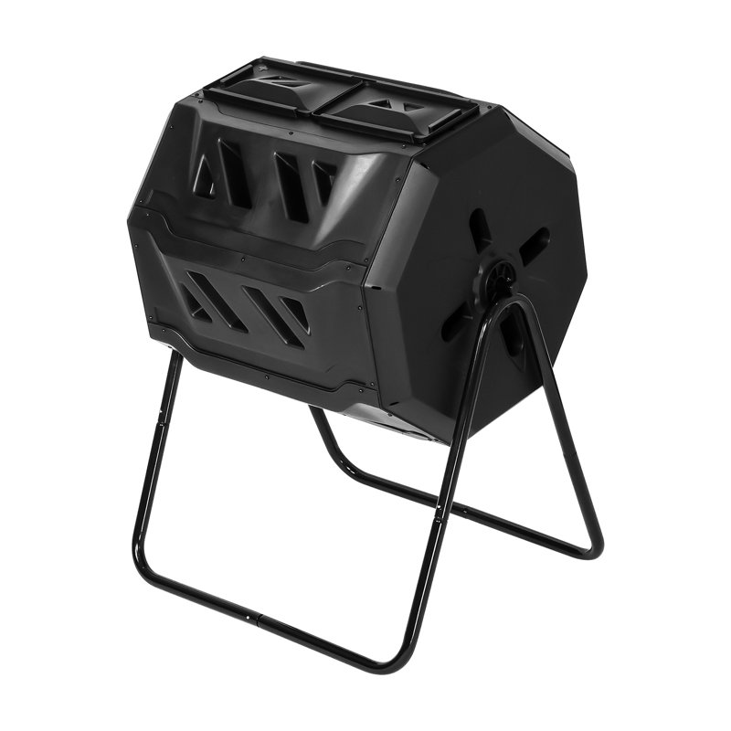 LUCKYREMORE 42 Gal. DualChamber Tumbler Composter & Reviews Wayfair